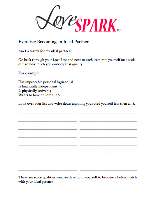 Becoming an Ideal Partner