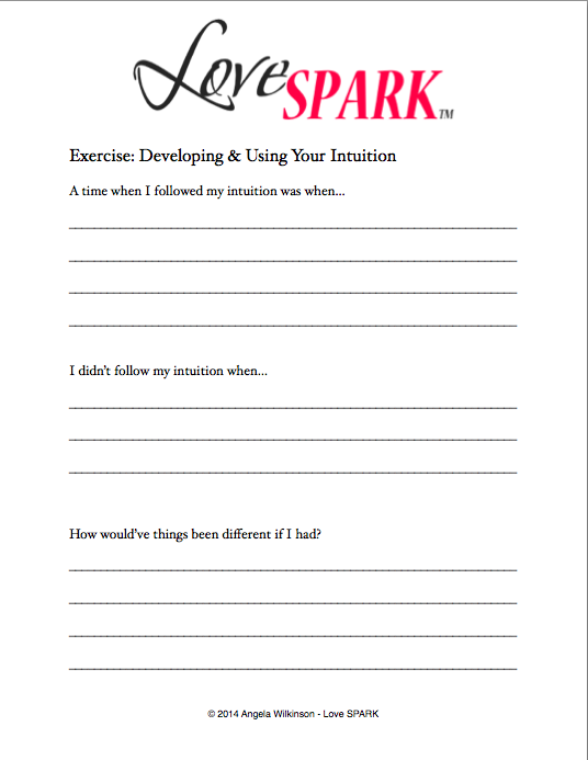 Love Sheet - Developing Your Intuition