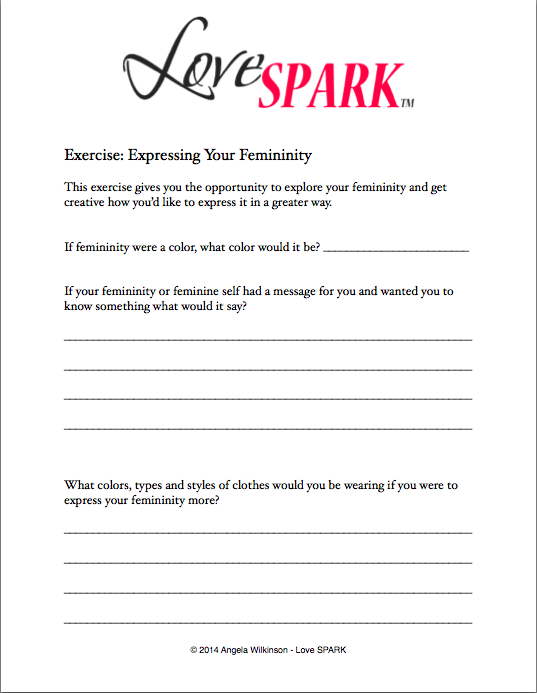 Love Sheet - Expressing Your Femininity