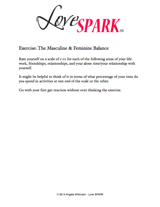 Love Sheet - Masculine Feminine Balance