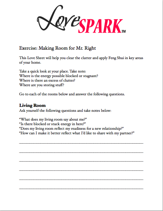 Making room for Mr Right